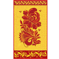 Полотенце махровое пестротканое 30х60 артикул С79-ЮА рис. 3018, Хохлома-2 3018 - фото 94358