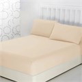 Простыня трикот 125 гр. на рез. (180х200х20+-2см) арт. Р014Т (Бежевый) Р014Т-24 - фото 98602