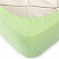 Простыня трикот 125 гр. на рез. (200х200х20+-2см) арт. Р015Т (Светло-зеленый) Р015Т-28 - фото 98618