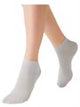 Носки ж. 1201 (39-41-Grigio) Cotone одн.укороченный MNM 81637 - фото 98896